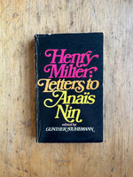 Henry Miller: Letters to Anais Nin