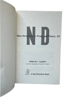 New Directions 29 : An International Anthology of Prose and Poetry