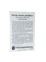 On Lies, Secrets, and Silence: Selected Prose 1966-1978