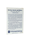 On Lies, Secrets, and Silence: Selected Prose 1966-1978