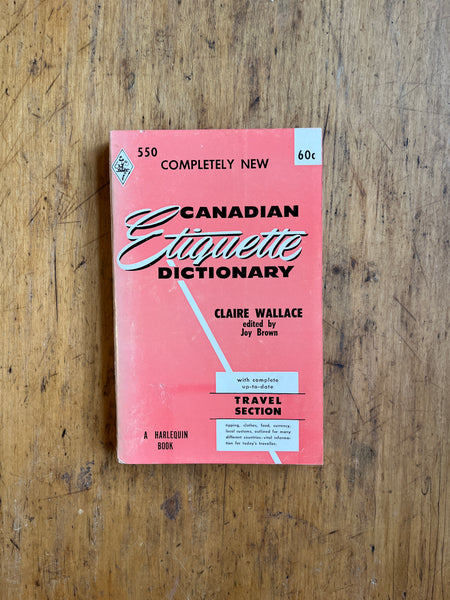 Canadian Etiquette Dictionary