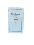 Birth Control and Some of its Simplest Methods