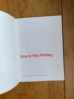 How to Plan Printing