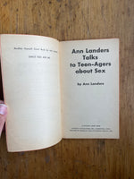 Ann Landers Talks to Teen-Agers About Sex