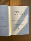 Final Lectures