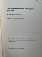 Ontario Ethno-Cultural Newspapers, 1983-1972
