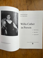 Willa Cather in Person